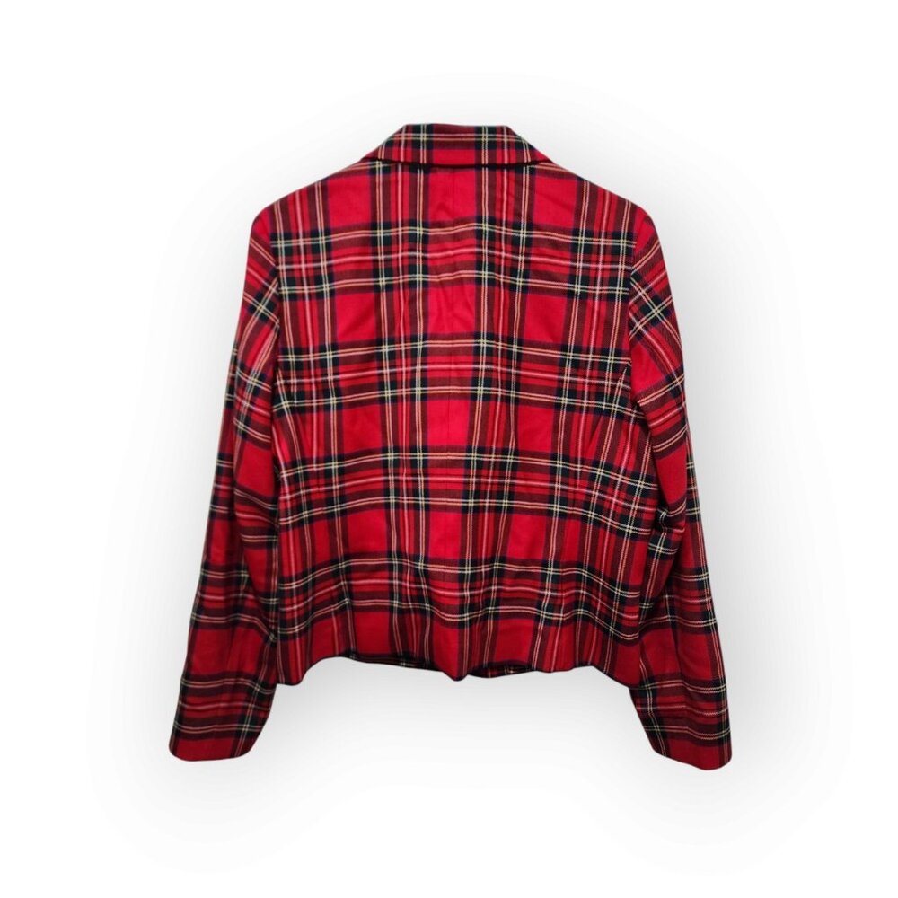 Pendleton Womens Light Jacket Size 10 Red Plaid V… - image 5